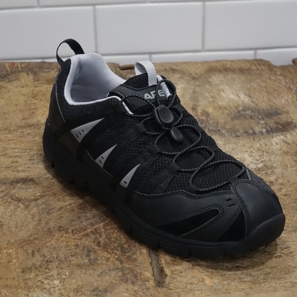 Apex A5000m Bungee Lace Athletic Men's Active Shoe In Black - Picture 3 of 13